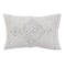 Hello Honey® Multicolor Embroidery & Gold Thread Cotton Lumbar Pillow